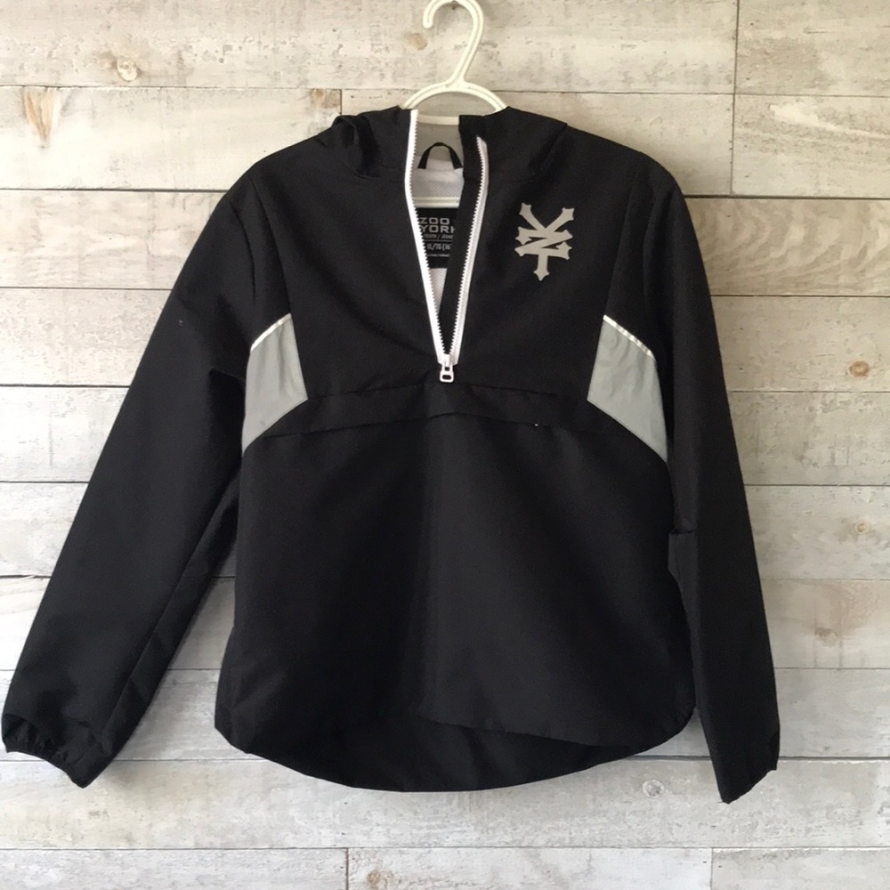 Zoo York Black and Gray Windbreaker Jacket